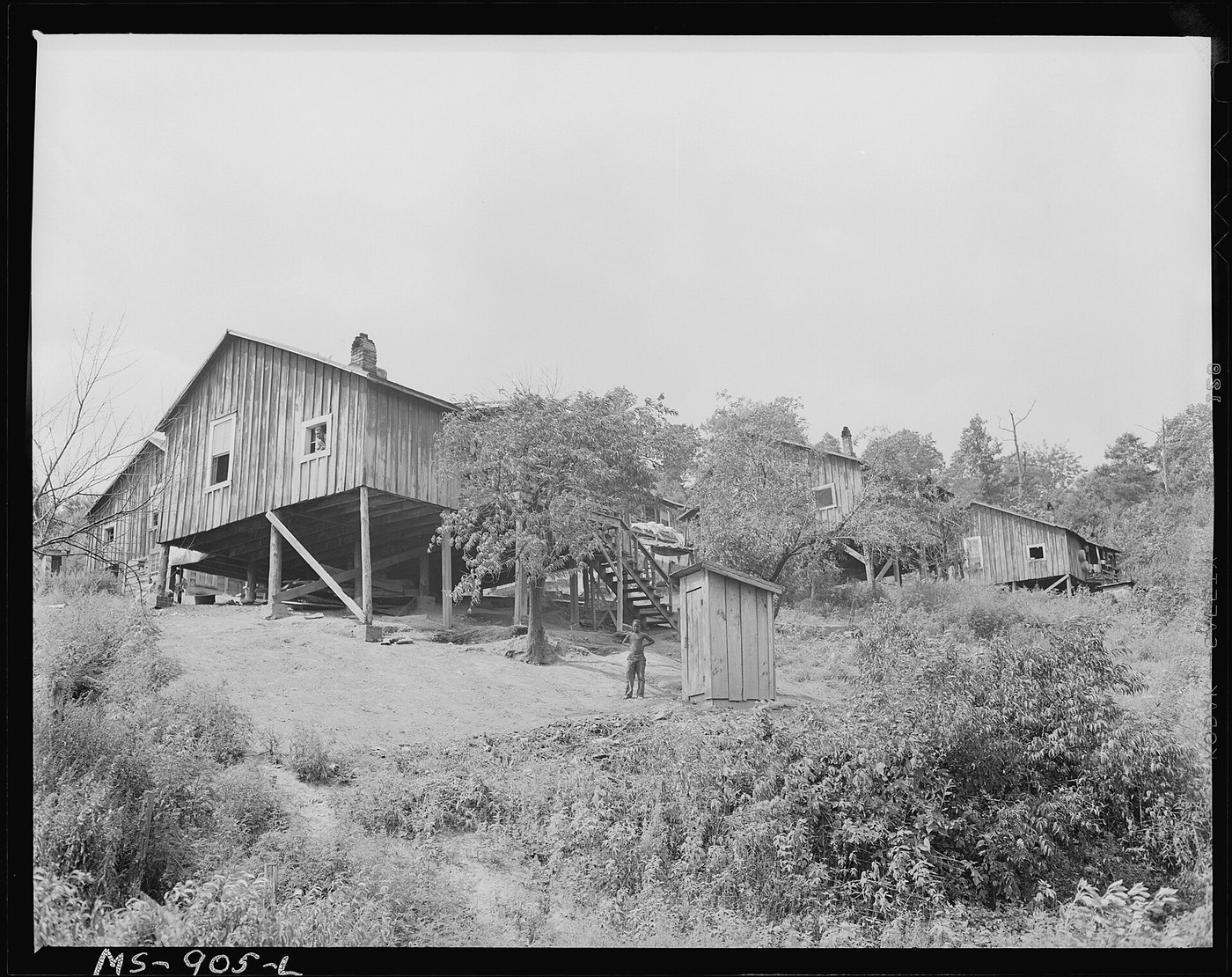 Houses in a company housing project for Black miners at the Porter Mine, Adamsville, Jefferson County, Alabama, July 1946
