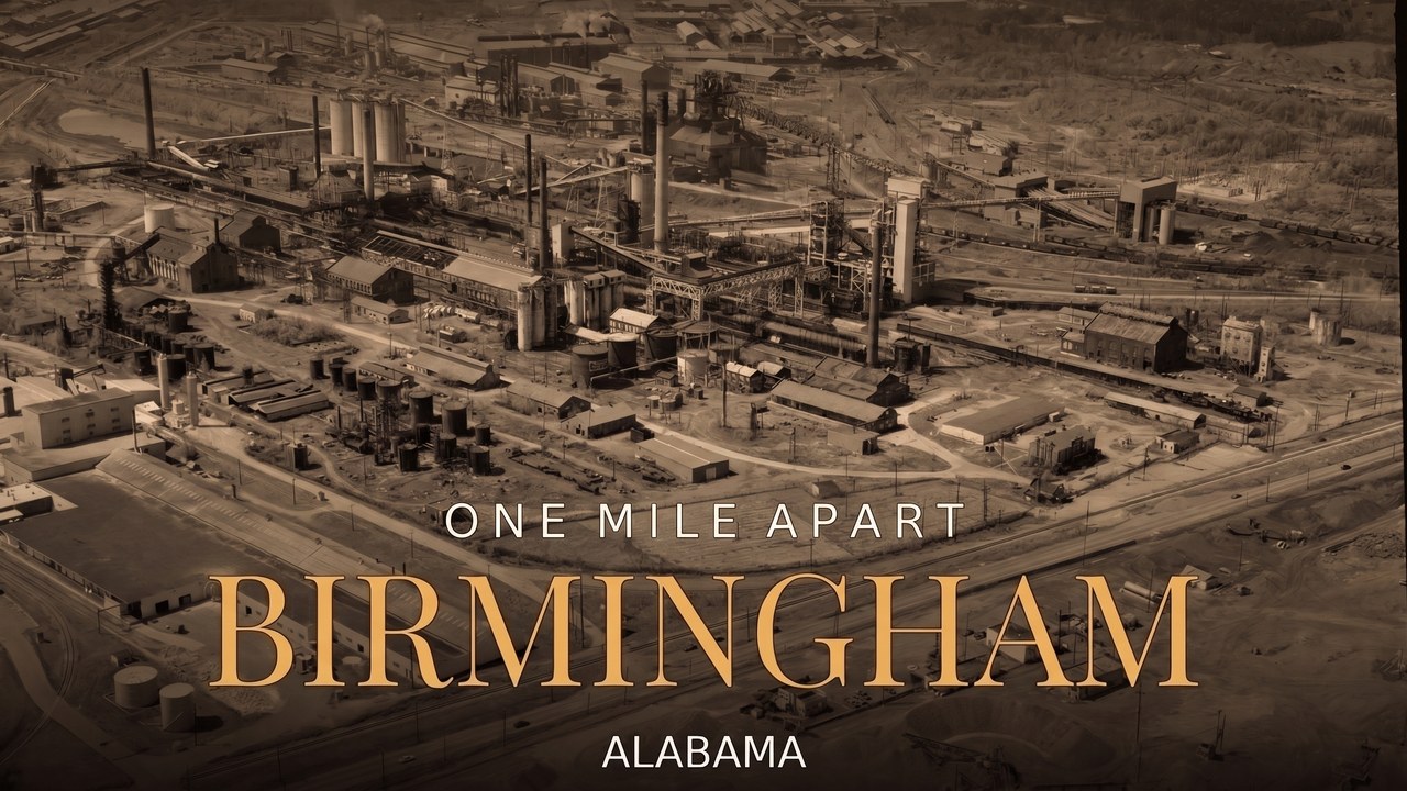 Birmingham, Alabama &mdash; the Fairfield works from the air
