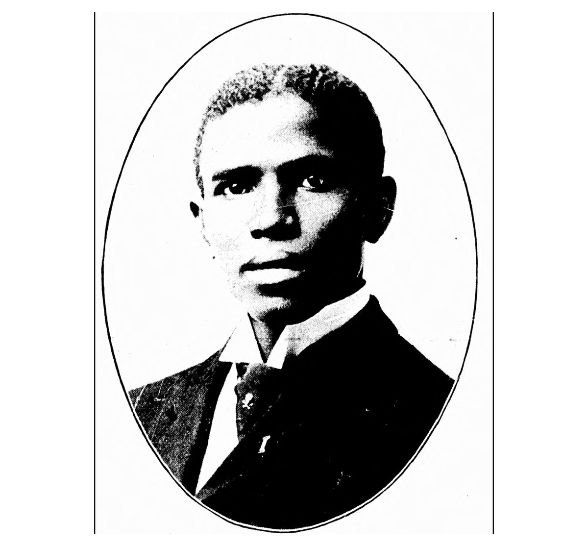 Portrait of Dr. Edward A. Carter, printed in the Iowa State Bystander in 1907