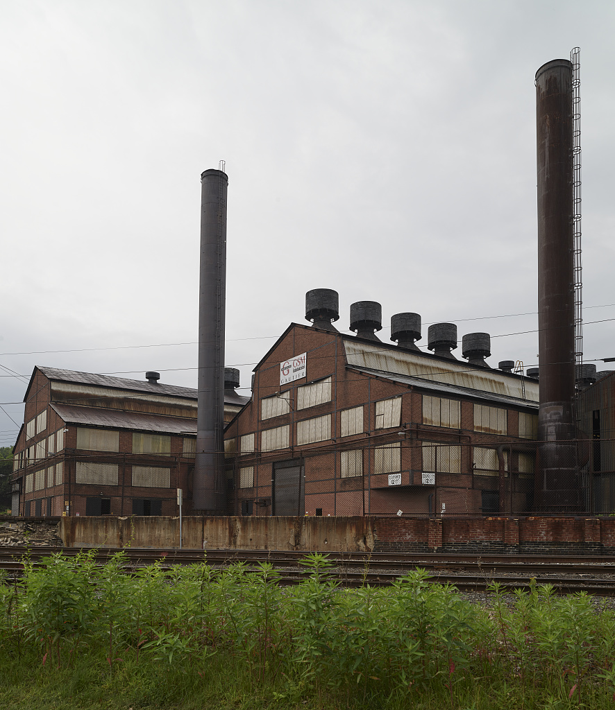 The Gautier Steel plant in downtown Johnstown, Pennsylvania, photographed in 2019