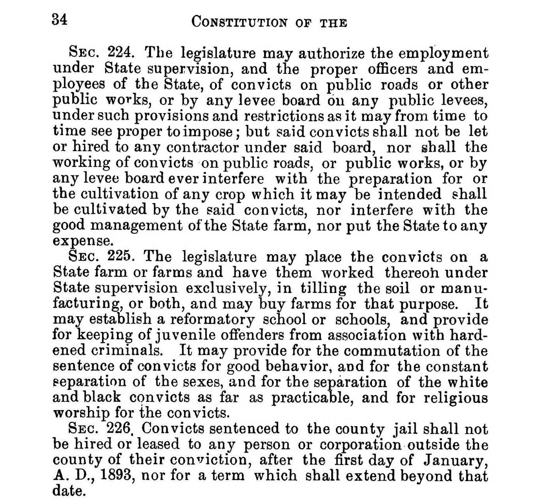 Sections 224, 225 and 226 of the Mississippi Constitution of 1890, as printed in 1891