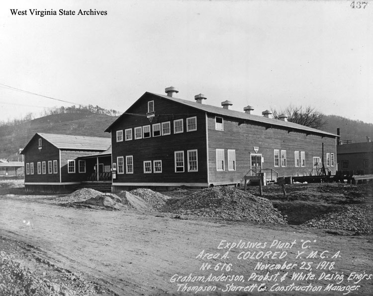 Area A, Colored YMCA, Explosives Plant C, Nitro, 25 November 1918